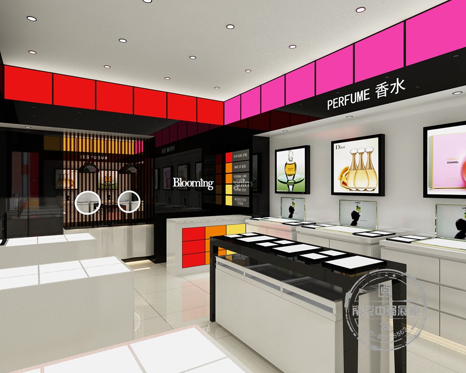 化妝品展柜細節(jié)描述