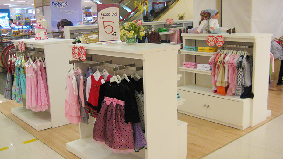 童裝展示柜,南京展柜