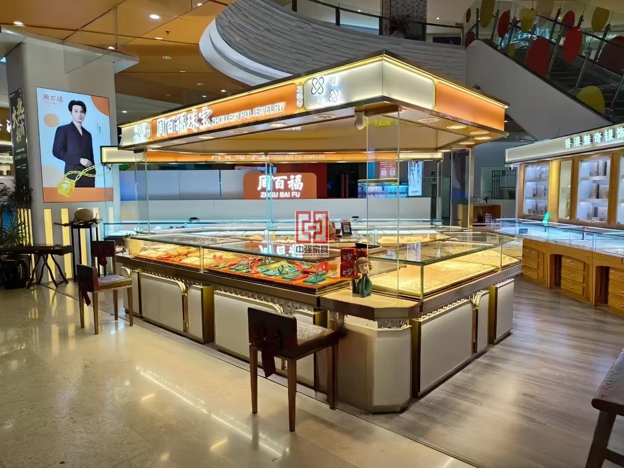 商場(chǎng)專賣店珠寶展示柜珠寶柜臺(tái)定做